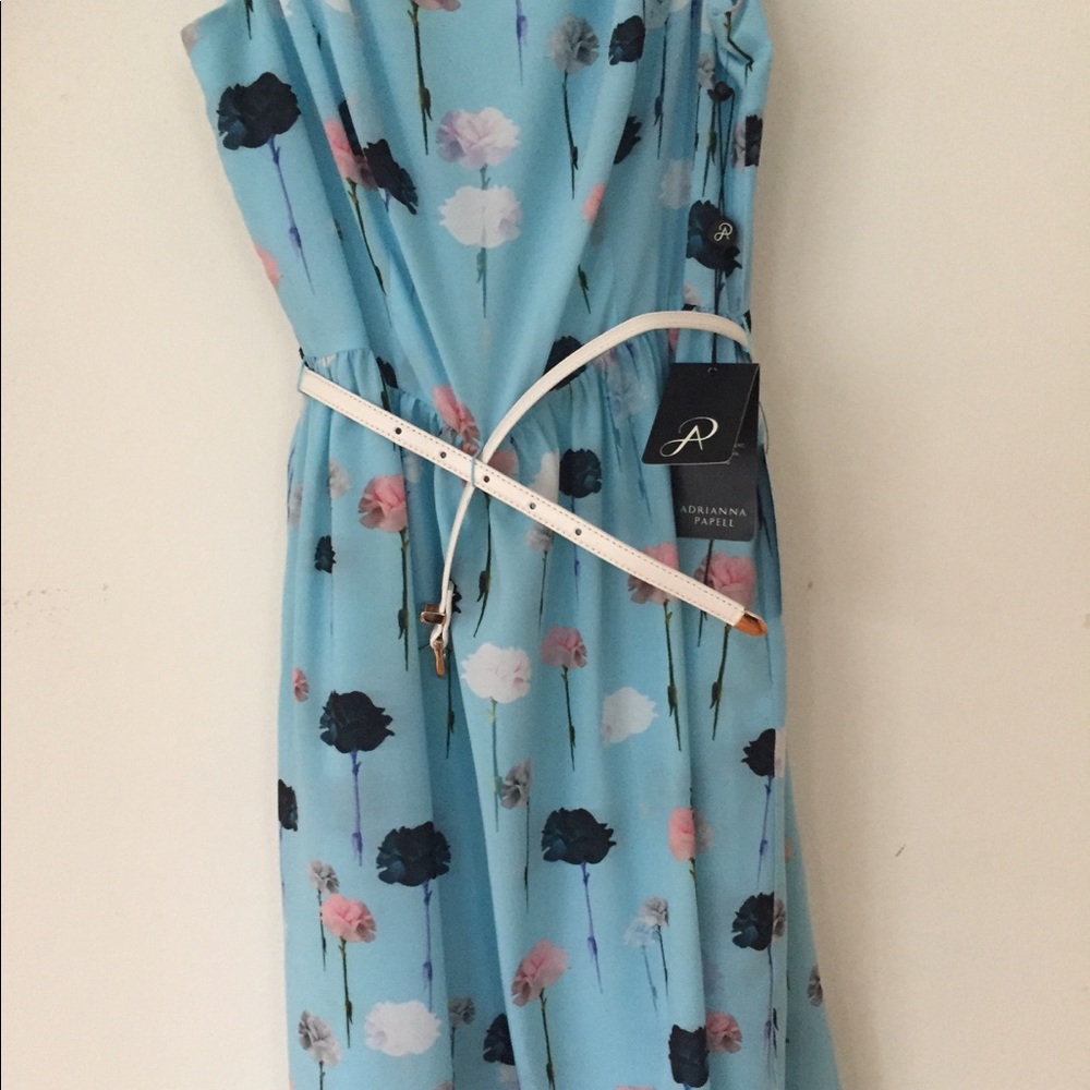Adrianna Pappel | Blue Floral Print Dress
